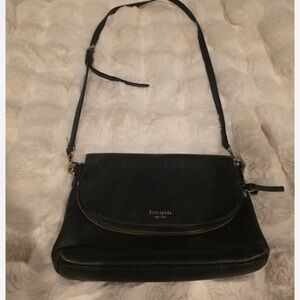Kate Spade Black Pebbled Leather Crossbody Bag